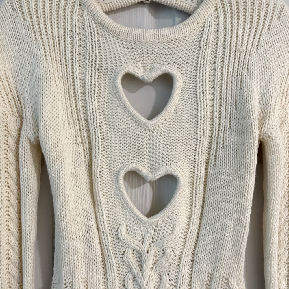 For Love and Lemons Vera Sweater Dress - Heart Cutout - NWT - Picture 6 of 10